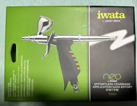 N5500 Iwata Neo Trn1 Trigger Airbrush Gravity Feed With 10 Piece Nozzle #2