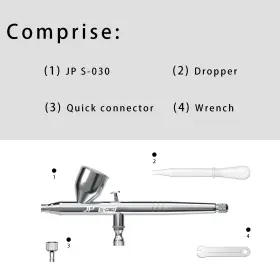 Jp-s030 J-pen Hobby Jp S030 Airbrush Spray Gun Advanced Precision Spraying Model Painting Nail #2