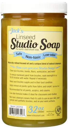 Jack Richeson 120755 1000 Ml Linseed Studio Soap Multicolor