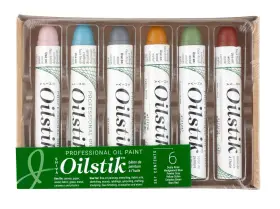 121303 Jack Richeson Shiva Oil Paintstik Traditional Colors Set Of 6