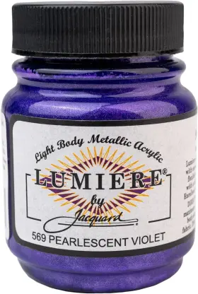 442408 Jacquard Lumiere 2.25oz Fabric 2.25 Fl Oz Pack Of 1 Pearlescent Violet
