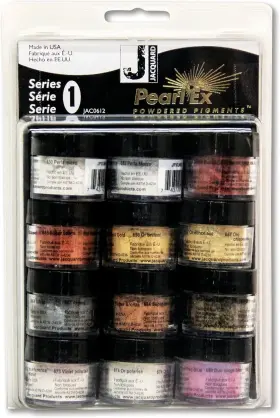 F-jac0612 Jacquard Pearl Ex Pigment Series I 12 Color Set 3 Gram Jars Powder For
