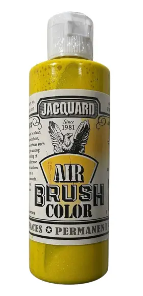 Jab2600 Jacquard Air Brush Color - Fluid Acrylic Paint Iridescent Yellow 4 Fl Oz