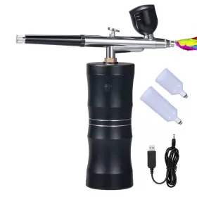 Jhy-fcc0033 Jahyshow Cordless Airbrush Kit With Compressor Mini Air Brush Machine Set Rechargeabl
