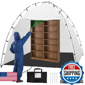B0ffsy2bc5 Jayzod Portable Paint Booth Tent 10x6x6.5ft Extra Large With Waterproof Flo