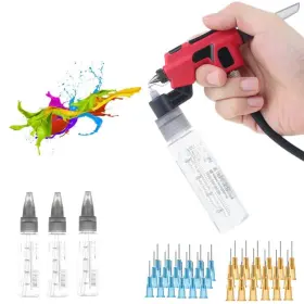 J15-a Jhshlye No-clean Airbrush Kit With Disposable Nozzle 50pcs X 0.3mm And 0.5mm