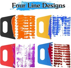 Iti8fyg7 Jieyao 603126 1 Paint Scrapers Kit 4pcs Scraper Tool For Arts And One Size Multicolor #2