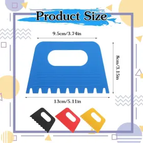 Iti8fyg7 Jieyao 603126 1 Paint Scrapers Kit 4pcs Scraper Tool For Arts And One Size Multicolor #3