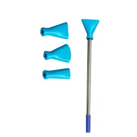 Jilinwei 790807261420 Blue Stainless Steel Straw Blow Nozzles 1 Count Pack Of