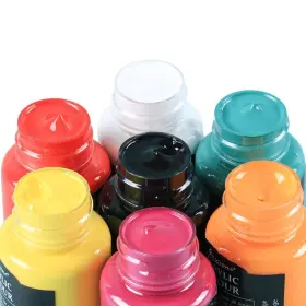 Vvlife9797 Jinzi Stained Glass Paint Lacquer Based For 0.84 Fl Oz Pack Of 12 12colors 24ml