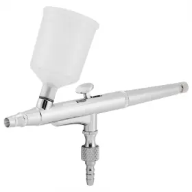 Joyzan 026343259090 Dual Action Airbrush Kit Compressor Paint Spray Gun Needle Large Capacity Cu #3