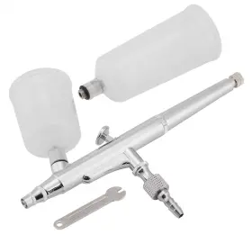 Joyzan 026343259090 Dual Action Airbrush Kit Compressor Paint Spray Gun Needle Large Capacity Cu