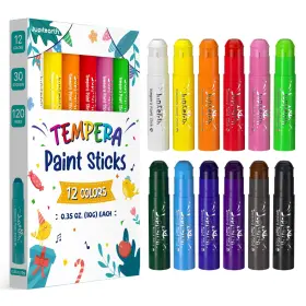 Je-dchb-12-dl Jupitearth Paint Sticks For Kids 12 1 Count Pack Of Classic Colors