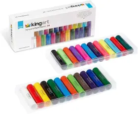 575-24 Kingart Tempera Paint Sticks Set Of 24 Count Pack 1 Multicolor