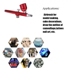 Wcx3390538822290dv Kkmoon Portable Size Pump Pen Compressor Set For Art Painting S0l3 #2