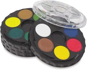 Fa171506 Koh-i-noor Opaque Watercolor Paint Wheel 24 Colors 1 Each Clear