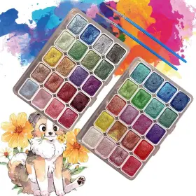 Riv2024 Krwiae 2pcs Forestey Shifting Watercolor Painting 0.02 Fl Oz Pack Of 2 A B