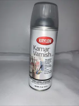 K1312 Krylon Kamar Varnish - Non Yellowing Protection For Oil Acrylic And Watercolor