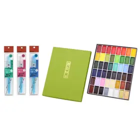 Mc22-16 Kuretake Gansai Tambi Watercolor Paint Set 48 4 Piece Colors