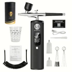 Kyro-01 Kyroart Airbrush Kit With Compressor - 48 Psi Cordless Nail Machi