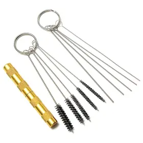 Atmc18n49 Leadigol Atmc18n49/rcvjt Airbrush Spray Nozzle 11pcs/set Needle And Brush Set Durable Cleaner A
