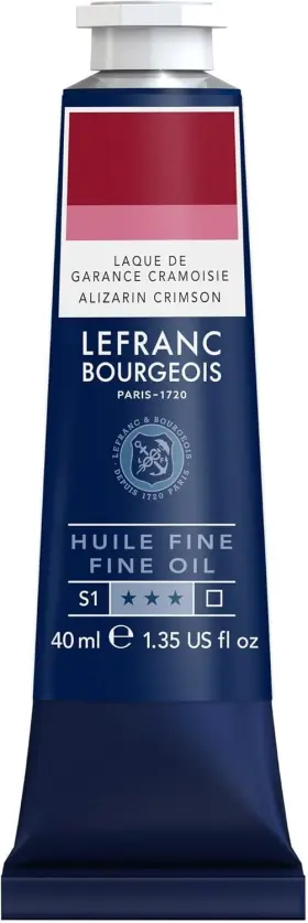 301768 Lefranc Bourgeois Fine Oil Paints Of Tube Van 40ml Red Violet