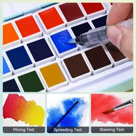 Lightwish 710382907858 Meiliang Watercolor Paint Set 36 Vivid Colors 1 Count Pack Of #2