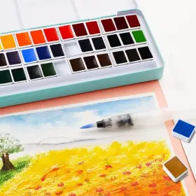 Lightwish 710382907858 Meiliang Watercolor Paint Set 36 Vivid Colors 1 Count Pack Of #3