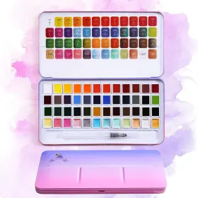 B1000444 Lightwish Meiliang Watercolor Paint Set 36 Standard 1 Count Pack Of 48 Colors