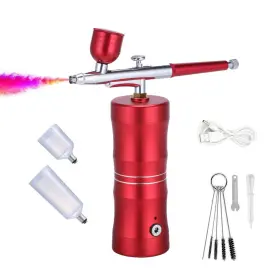 Czj-702 Liitle Fairy Portable Air Compressor Kit Airbrush Paint Spray Gun Nail Art Tattoo