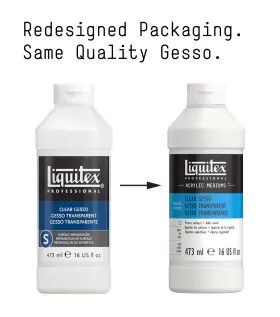 Liquitex 094376931679 Professional Gesso Surface Prep Medium 473ml 16-oz Clear #2