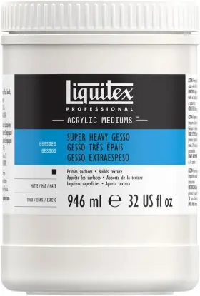 Liquitex 094376945737 Professional Gesso Surface Prep 32 Fl Oz Pack Of 1 Super Heavy