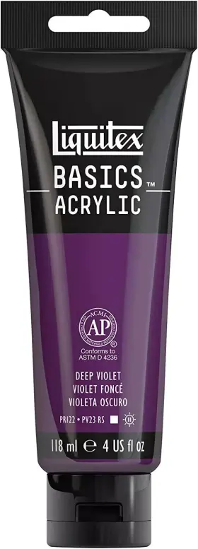 1046-115 Liquitex 1046115 New Basics Acrylic Paint Deep Violet 118ml 4oz