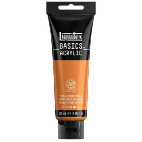1046344 Liquitex Basics Acrylic Paint 4 Fl Oz Pack Of 1 Metallic Burnt Orange