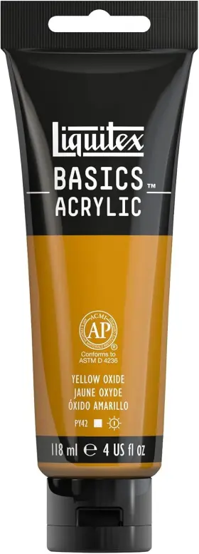 1046416 Liquitex Basics Acrylic Paint 118ml 4-oz 4 Fl Oz Pack Of 1 Yellow Oxide
