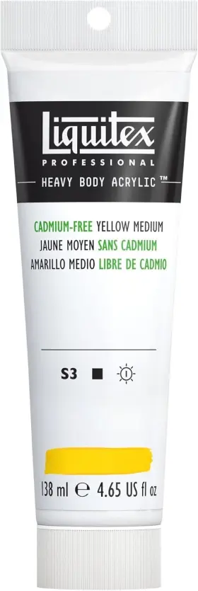 1138890 Liquitex Professional 4.65 Fl Oz Pack Of 1 Cadmium Free Yellow Medium