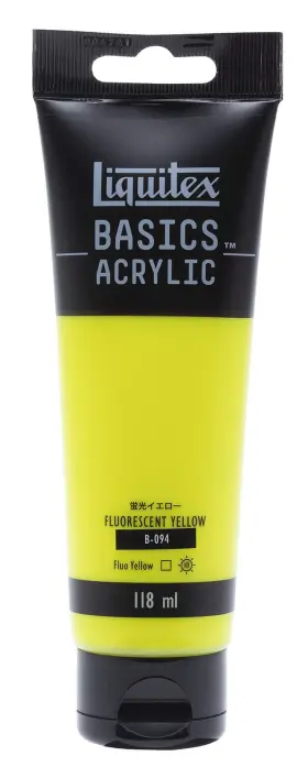 16002094 Liquitex Acrylic Paint 3.99 Fl Oz Pack Of 1 Fluorescent Yellow B-094 118ml
