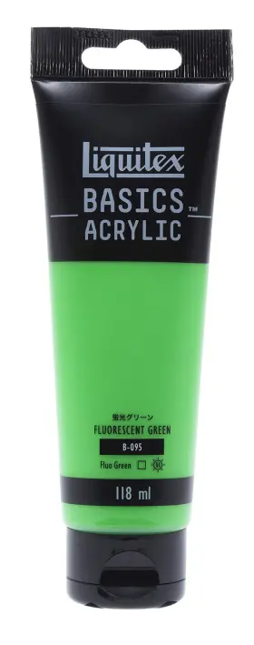 16002095 Liquitex Acrylic Paint 4.1 Fl Oz Pack Of 1 Fluorescent Green B-095 118ml