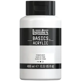 220727 Liquitex Basics Acrylic Paint 400ml 13.5 Fl Oz Pack Of 1 Titanium White