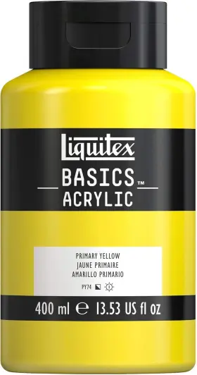 220729 Liquitex Basics Acrylic Paint 400ml 13.5 Fl Oz Pack Of 1 Primary Yellow