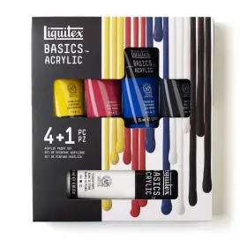 3699301 Liquitex Basics Acrylic Paint Set 4 X 75ml 1 Count Pack Of Multicolor