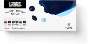 3699319 Liquitex Professional Soft Body Acrylic Paint 6 X 22ml 0.74-oz Mixing Set