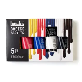 3699361 Liquitex Basics Acrylic Paint Set 5 X 75ml 12.7 Fl Oz Pack Of 1 Assorted