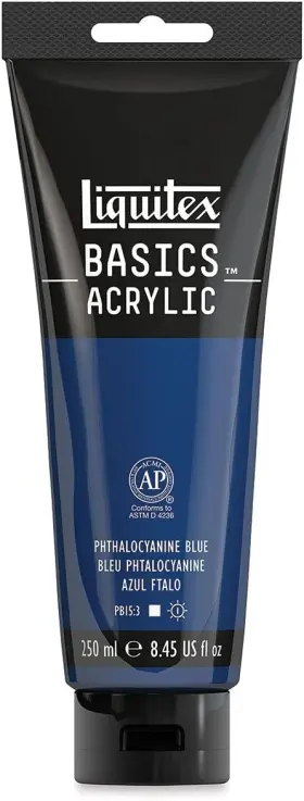 4385316 Liquitex Basics Acrylic Paint 8.45 Fl Oz Pack Of 1 Phthalocyanine Blue