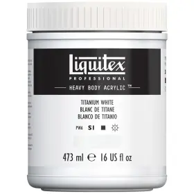 4412432 Liquitex Professional Heavy Body Acrylic 16 Fl Oz Pack Of 1 Titanium White