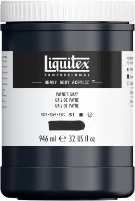 4413310 Liquitex Professional Heavy Body Acrylic 32 Fl Oz Pack Of 1 Paynes Gray