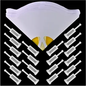 Litkiwi Aus043 20pcs Disposable Hvlp Gravity Spray Gun Filters Fine Mesh And 190 Mi