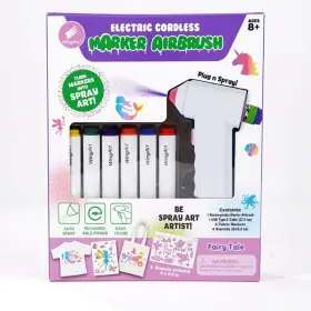 Livevie 728990320310 Electric Cordless Marker Airbrush Kit Mermaid Includes 1