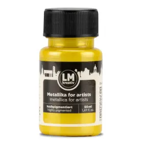 1001124 Lm-kreativ Metallic Acrylic Paint 1.69 Fl Oz - Pack Of 1 Yellow