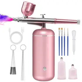 Loisvi 768469070650 Airbrush Kit With Compressor - 48psi High-pressure Non-clogging Air Brush Se